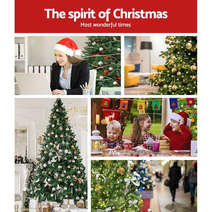 Bostin Life Jingle Jollys 2.4M 8Ft Christmas Tree Xmas 3190 Led Lights Warm White 1436 Tips