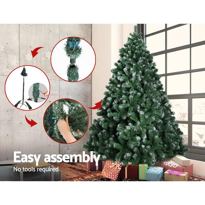 Bostin Life Jingle Jollys 8Ft Christmas Snow Tree Occasions >