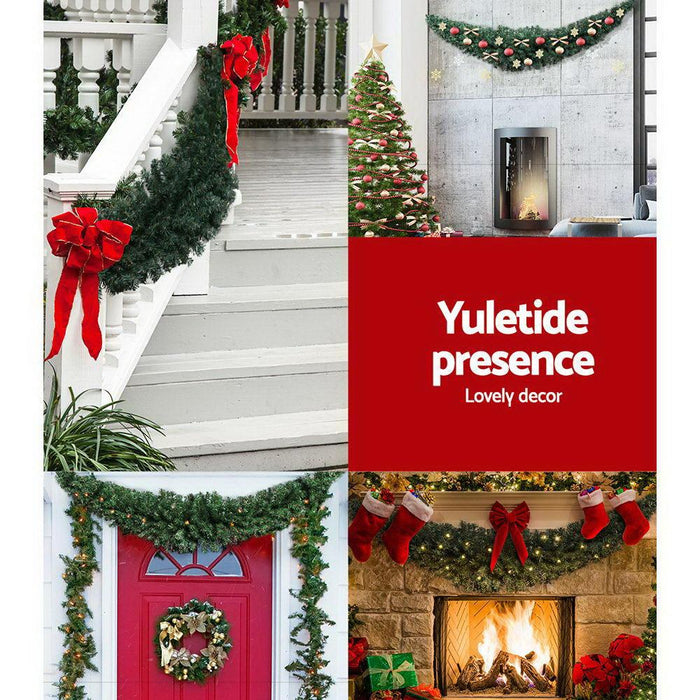 Bostin Life Jingle Jollys Christmas Garland 2.1M Xmas Wreath Decoration Home Decor Occasions >