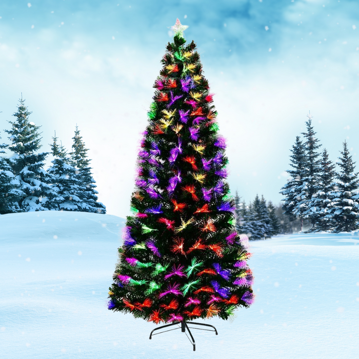 1.8M 6FT LED Christmas Tree Optic Fibre Xmas Multi Colour Lights