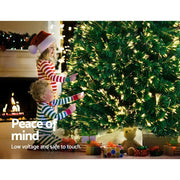 Bostin Life Jingle Jollys Christmas Tree 2.1M 7Ft Led Xmas Fibre Optic Multi Warm White Occasions >