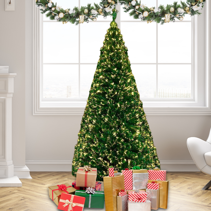 7FT 300 Tips Fibre Optic Christmas Tree - Warm White