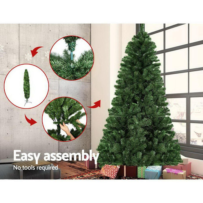 Bostin Life Jingle Jollys 1.8M 6Ft Christmas Tree Xmas Decoration Home Decor 500 Tips Green
