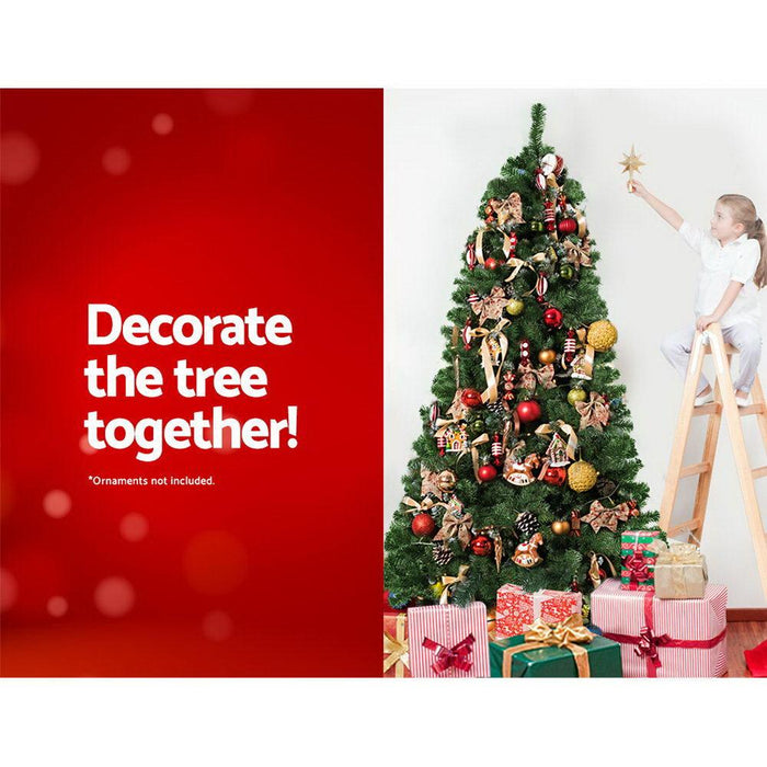 Bostin Life Jingle Jollys 1.8M 6Ft Christmas Tree Xmas Decoration Home Decor 500 Tips Green