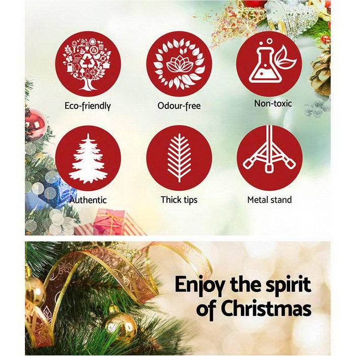 Bostin Life Jingle Jollys 2.1M 7Ft Christmas Tree Xmas Decoration Home Decor 700 Tips Green