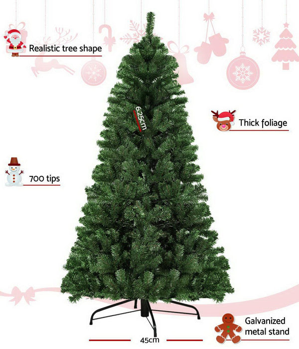 Bostin Life Jingle Jollys 2.1M 7Ft Christmas Tree Xmas Decoration Home Decor 700 Tips Green