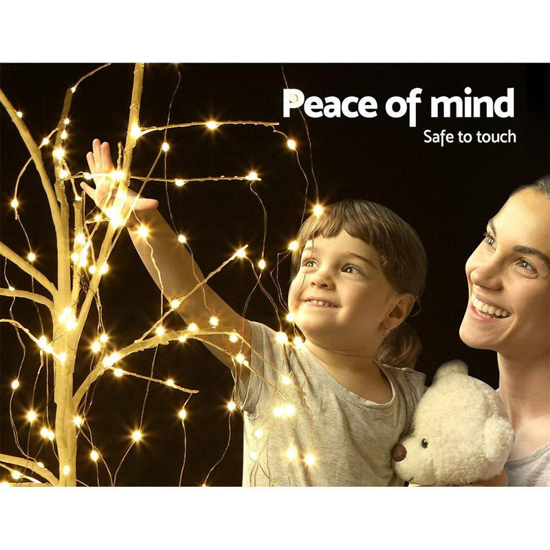 Bostin Life Jingle Jollys 2.1M Led Christmas Willow Tree 600 Xmas Warm White Optic Fiber Occasions >