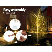 Bostin Life Jingle Jollys 2.1M Led Christmas Willow Tree 600 Xmas Warm White Optic Fiber Occasions >