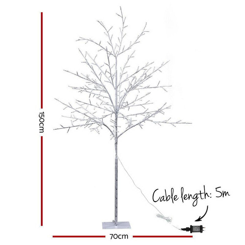 Bostin Life Jingle Jollys 1.5M Led Christmas Branch Tree 304 Xmas Warm White Optic Fiber Occasions >