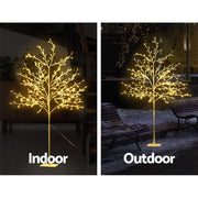 Bostin Life Jingle Jollys 1.5M Led Christmas Branch Tree 304 Xmas Warm White Optic Fiber Occasions >