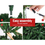 Bostin Life Jingle Jollys 2.4M 8Ft Christmas Tree 1488 Led Lights Tips Warm White Green Occasions >