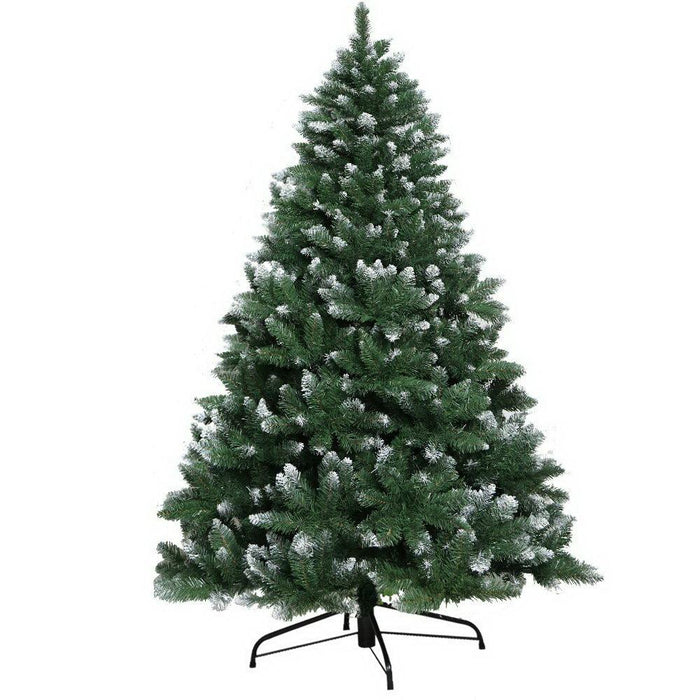 Bostin Life Jingle Jollys 2.4M 8Ft Christmas Tree Xmas Home Decoration 1400 Tips Snowy Green