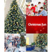 Bostin Life Jingle Jollys 2.4M 8Ft Christmas Tree Xmas Home Decoration 1400 Tips Snowy Green