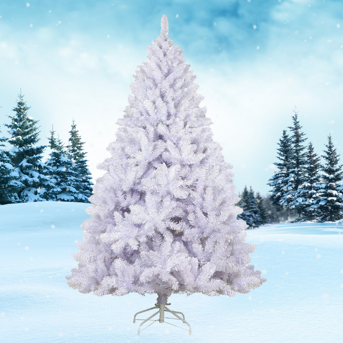 7FT 1400 Tips Christmas Tree - White