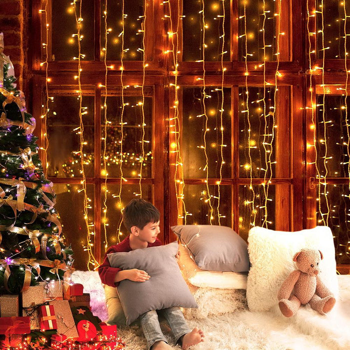 Bostin Life Jingle Jollys 6X3M Christmas Curtain Lights 600Led Warm White Occasions >