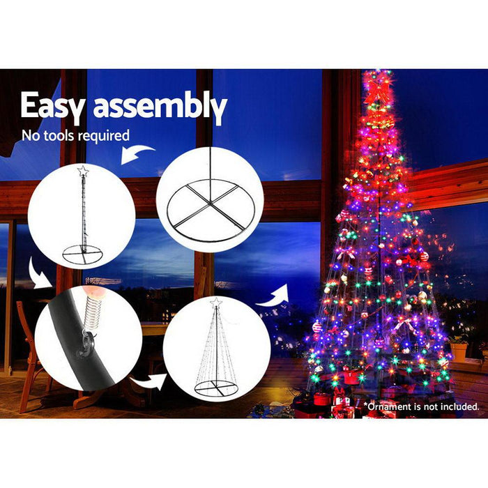 Bostin Life Jingle Jollys 3M Led Christmas Tree Lights 330 Xmas Multi Colour Optic Fibre Occasions >