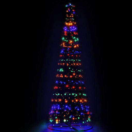 Bostin Life Jingle Jollys 3.6M Led Christmas Tree Lights 400 Xmas Multi Colour Optic Fibre Occasions