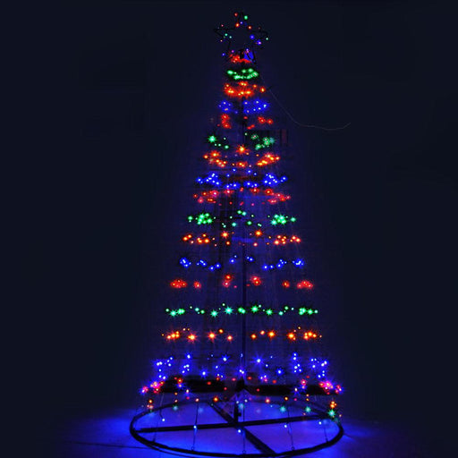 Bostin Life Jingle Jollys 2.1M Led Christmas Tree Lights Solar Xmas Multi Colour Optic Fibre