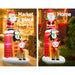 Bostin Life Jingle Jollys 2.4M Christmas Inflatable Santa On Chimney Decorations Outdoor Led