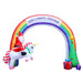 Bostin Life Jingle Jollys Inflatable Christmas Rainbow Archway Santa 3M Outdoor Decorations