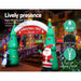 Bostim Life Jingle Jollys Inflatable Christmas Tree Archway Santa 3M Xmas Outdoor Decoration