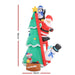 Bostin Life Jingle Jollys Inflatable Christmas Tree Santa Penguin And Snowman Friends 1.8M