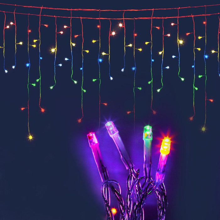 Bostin Life Jingle Jollys 500 Led Christmas Icicle Lights 20M Outdoor Fairy String Party Wedding
