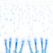 Bostin Life Jingle Jollys 800 Led Christmas Icicle Lights White And Blue Occasions >