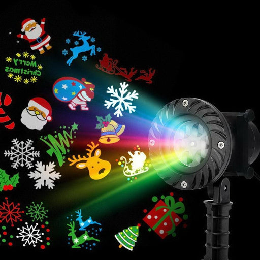Bostin Life Jingle Jollys Pattern Led Laser Landscape Projector Light Lamp Christmas Party Occasions