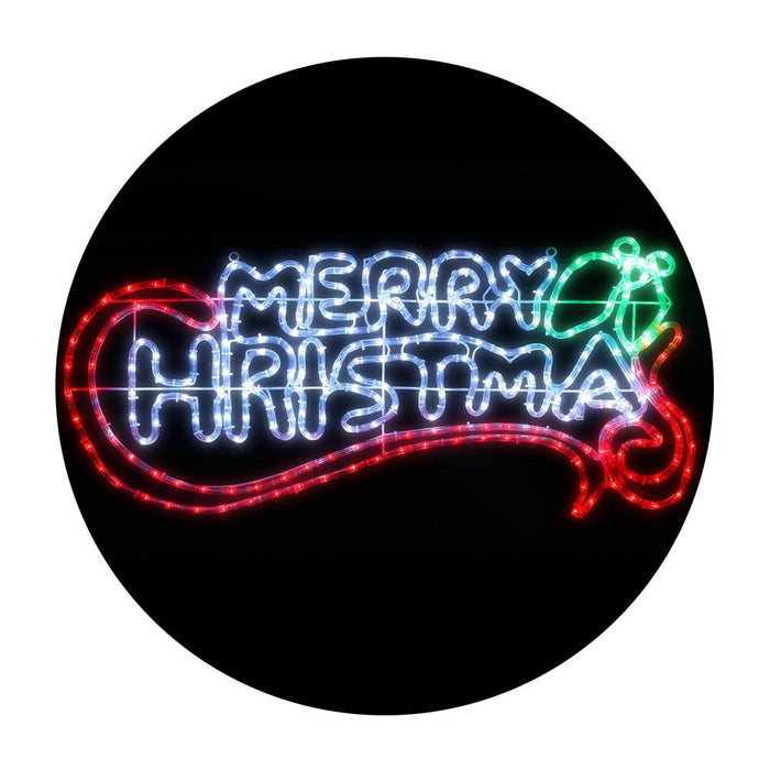 Bostin Life Jingle Jollys Christmas Motif Lights Led Rope Merry Xmas Waterproof Colourful Occasions
