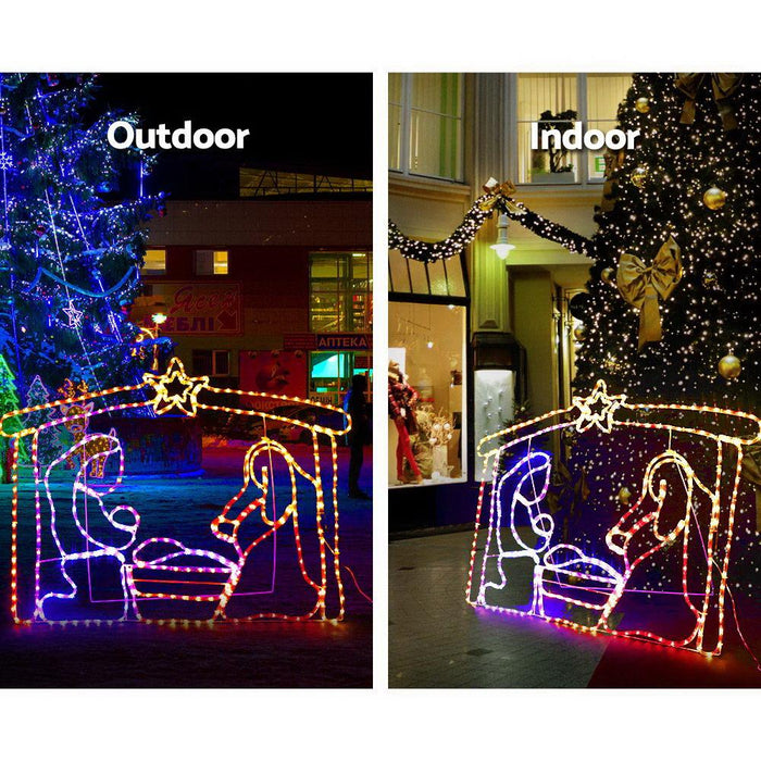 Bostin Life Jingle Jollys Motifs Lights - Nativity Scene Occasions >