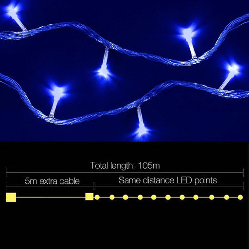 Bostin Life Jingle Jollys 100M Christmas String Lights 500Led Party Wedding Outdoor Garden Occasions