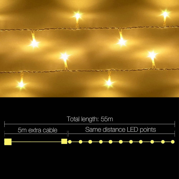 Bostin Life Jingle Jollys 50M Christmas String Lights 500Led Party Wedding Outdoor Garden Occasions