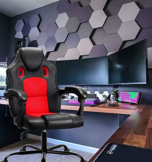 Bostin Life Massage Office Chair Gaming Computer Seat Recliner Racer Red Dropshipzone