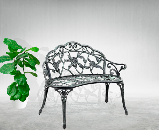 Bostin Life Victorian Style Garden Bench - Green Furniture > Outdoor