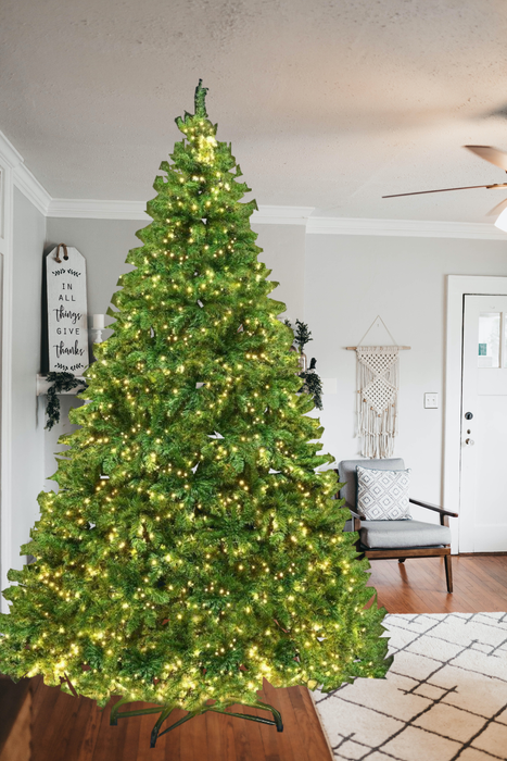 Bostin Life Christmas Tree 1488 Warm White Led Lights With Tips Green - 2.4M 8Ft Dropshipzone
