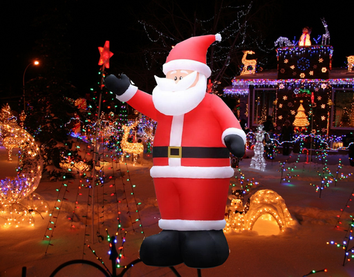 Bostin Life 5M Christmas Inflatable Santa Decorations Outdoor Air-Power Light Dropshipzone