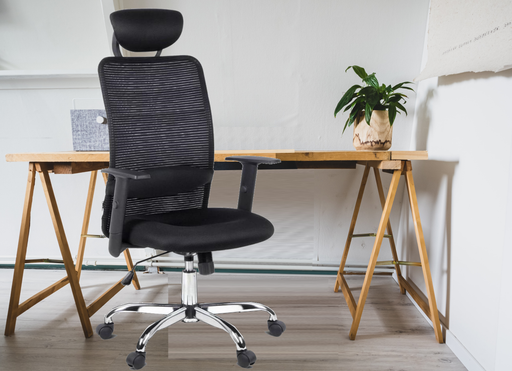Bostin Life Mesh High Back Office Desk Chair - Black Dropshipzone
