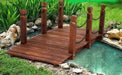 Bostin Life Garden Rustic Chain Bridge Wooden Decoration Decor Landscape 160Cm Length Rail Home & >