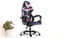 Bostin Life Office Chair Gaming Computer Chairs Recliner Pu Leather Seat Armrest Black Pink