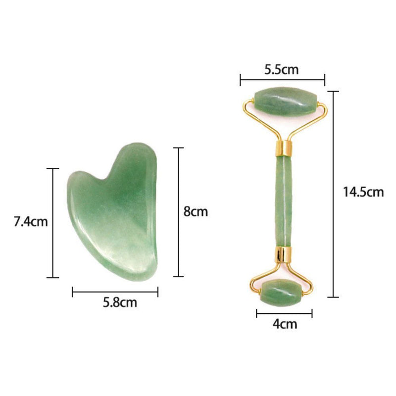 Gua Sha Crystal Stone Massager Roller in Various Colours & Sets
