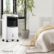 Bostin Life Devanti Portable Evaporative Air Cooler And Humidifier Conditioner - Black & White