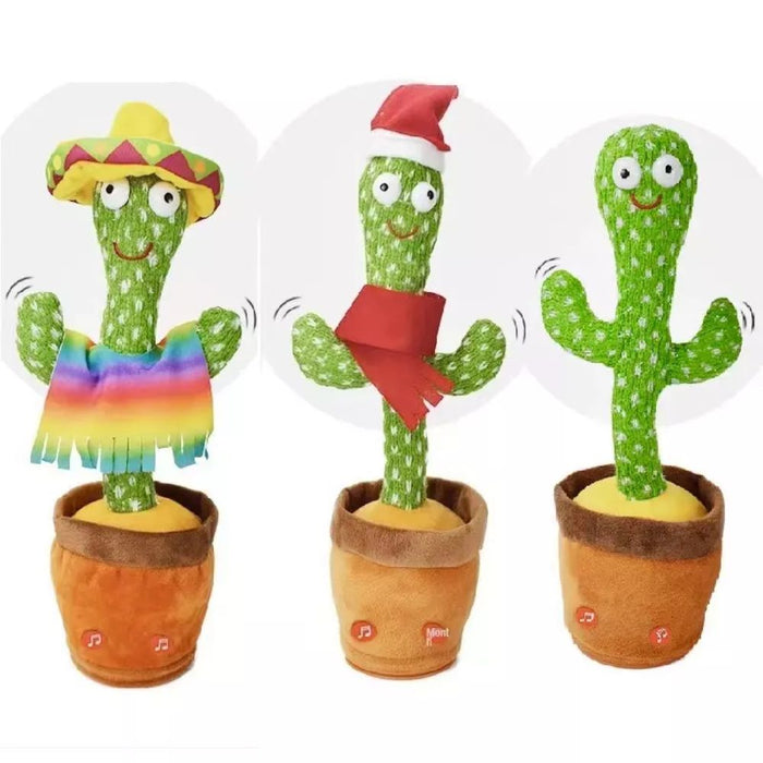 Singing and Dancing Children’s Toy Cactus - USB Charging