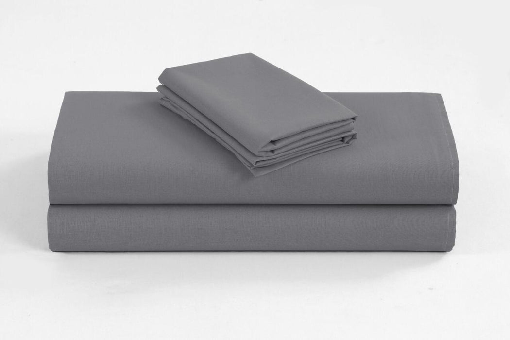 Linen 1200TC Organic Cotton Sheet Sets - Queen Size Grey