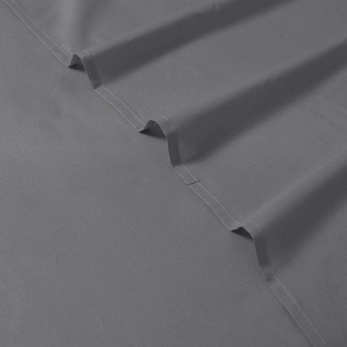 Linen 1200TC Organic Cotton Sheet Sets - Super King Size Grey