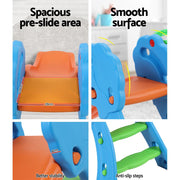 Bostin Life Keezi Kids Slide With Basketball Hoop Outdoor Indoor Playground Toddler Play Baby & >