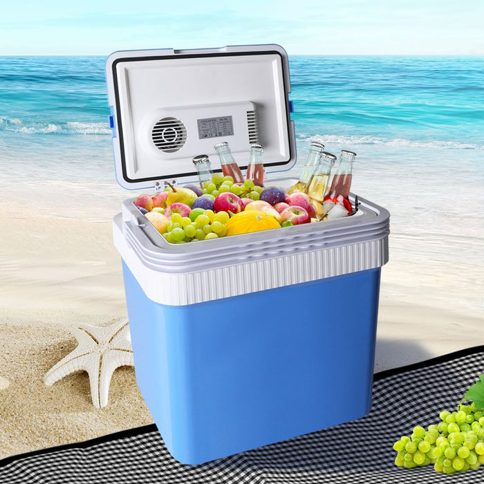 Bostin Life 24L Cool Ice Insulated Box Cooler Cooling Heating Portable Storage Camping Fridge
