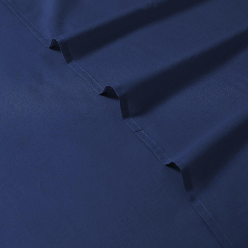 Linen 1200TC Organic Cotton Sheet Sets - King Single Size Navy