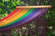 Bostin Life Resort Style Fringed King Size Hammock - Rainbow Home & Garden > Outdoor Living