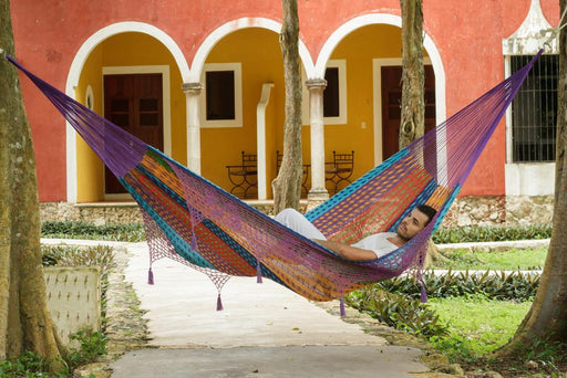 Bostin Life Deluxe Cotton King Size Mexican Hammock - Colorina Home & Garden > Outdoor Living